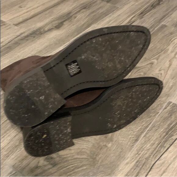 Jack Erwin Lola Brown Suede Zip Ankle Boot - Picture 9 of 9